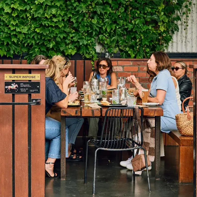 Women dining at Fingal Brewery | St Andrews Beach Brewery Women dining at Fingal Brewery | St Andrews Beach Brewery